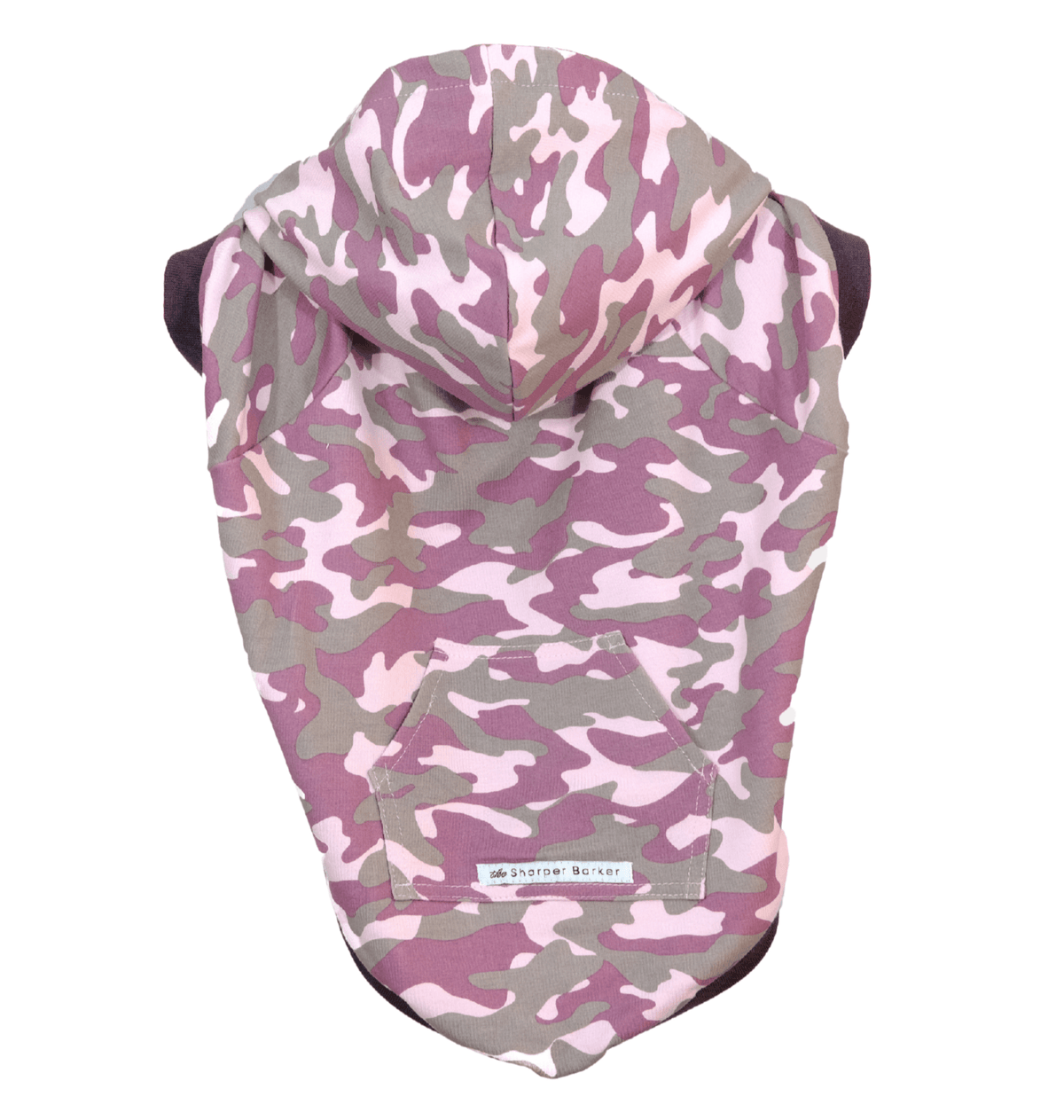 Camouflage Hoodie, Pink and Green - Sharper Barker