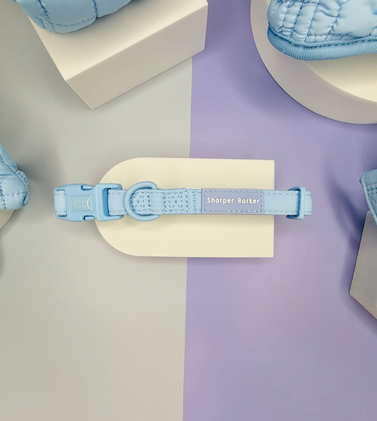 Blueberry Milkshake Quilted Collar