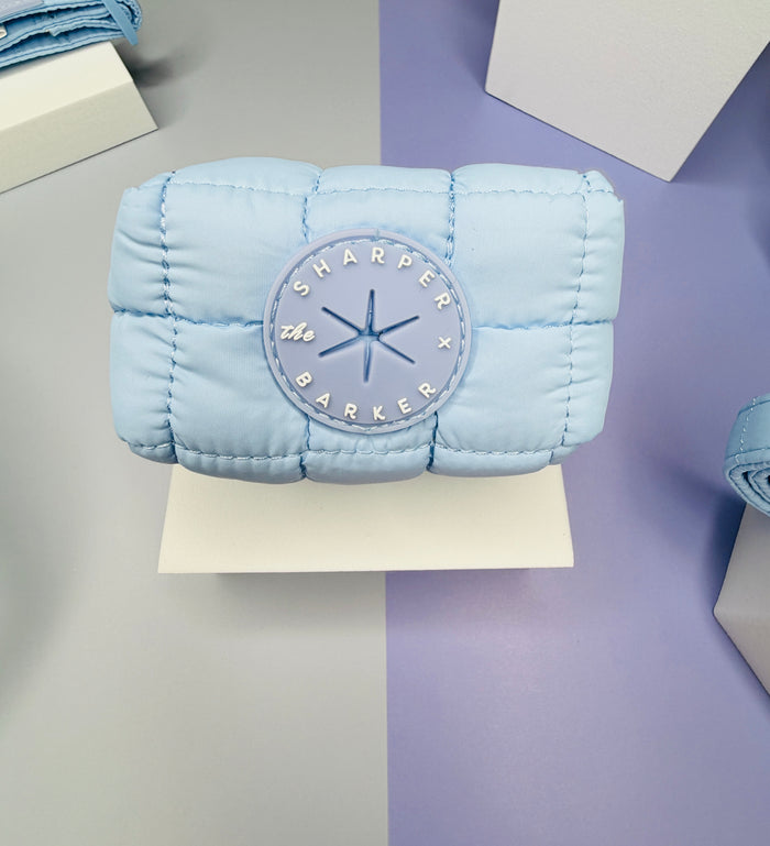 Blueberry Milkshake Quilted Poop Bag Holder