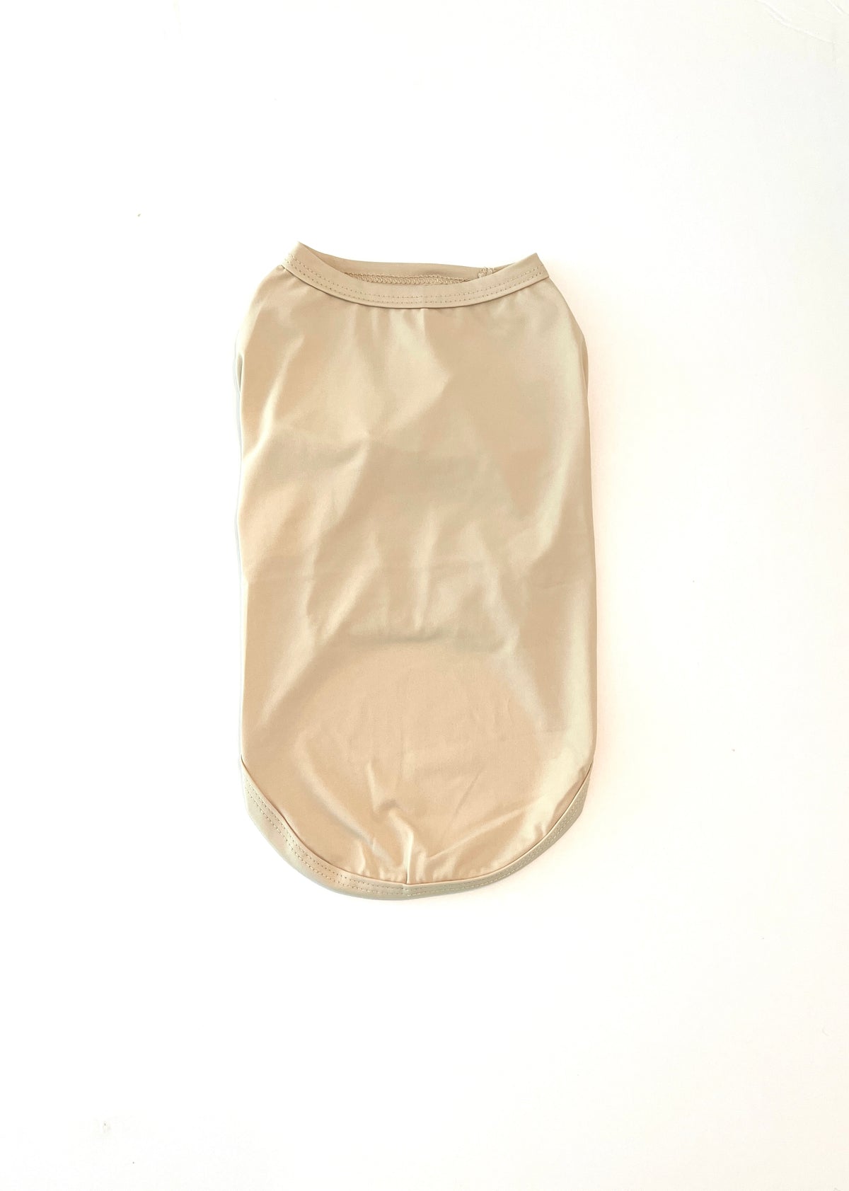 Beige dog rashie – breathable UV-protective dog shirt