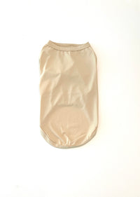 Beige dog rashie – breathable UV-protective dog shirt
